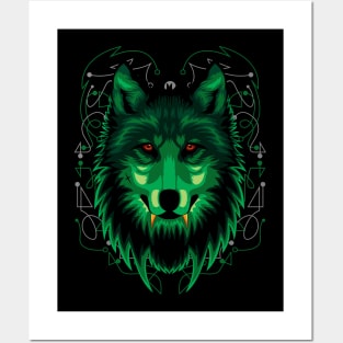 wolf nature Posters and Art